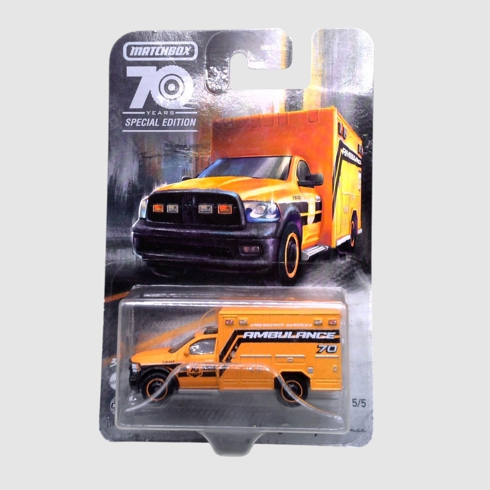 Matchbox 70 Years 2019 Ram Ambulance Moving Parts 5/5 Sealed